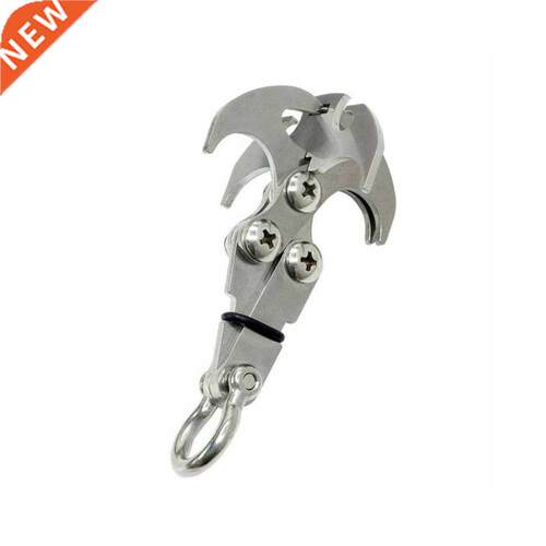 Stanless Steel Foldable Gravty Hook Wth Rubber Rng