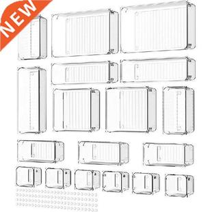 18PCS Separate Drawers Organiser System, Non-Slip Drawer