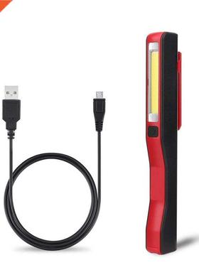 USB Rechargeable Portable COB LED Flashlight Rechargeable