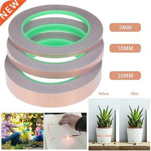5/10/20mmX20m Copper Slug Tape Adhesive Copper Slug Snail Ba