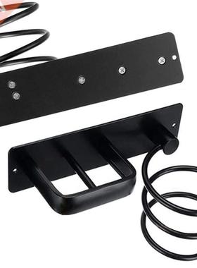 Wall Mounted Hair Dryer Holder Bathroom Shelf Storage Access