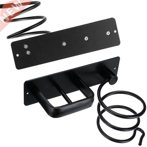 Wall Mounted Hair Dryer Holder Bathroom Shelf Storage Access