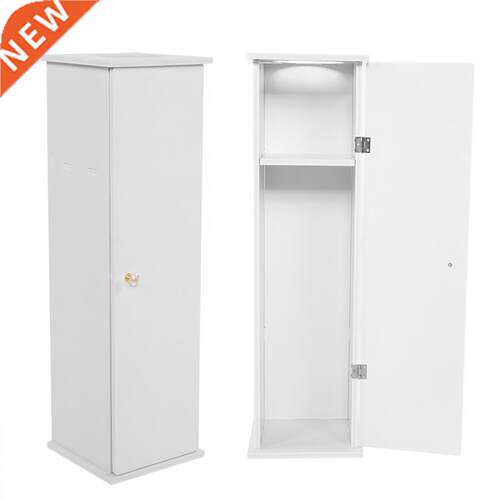 Free Standing White Toilet Paper Bathroom Cabinet Holder Toi