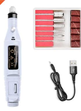 Electric Nail Drill Machine Manicure Nail Art File Drill Bit