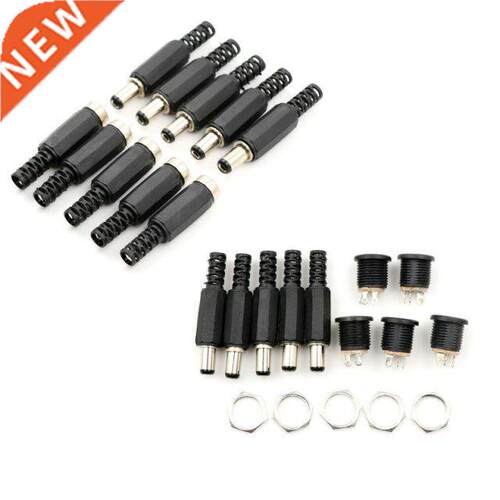 Electrical Supplies 10pcs 12V 3A Plastic Male Plugs + Female