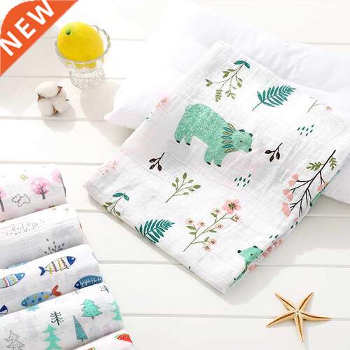 100% Cotton Bby Swddles Soft Newborn Blnkets Bth Guze I