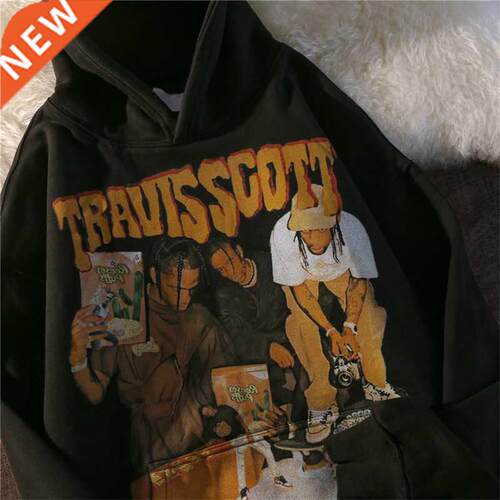 Travis Scott Hoodies Men Women Oversized Vintage Hiphop Hood