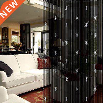 Sparkling Beaded String Door Window Curtain Divider Room