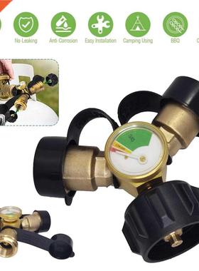 Propane Tank Y Splitter Adapter 2 Way LP Gas Tee Connector