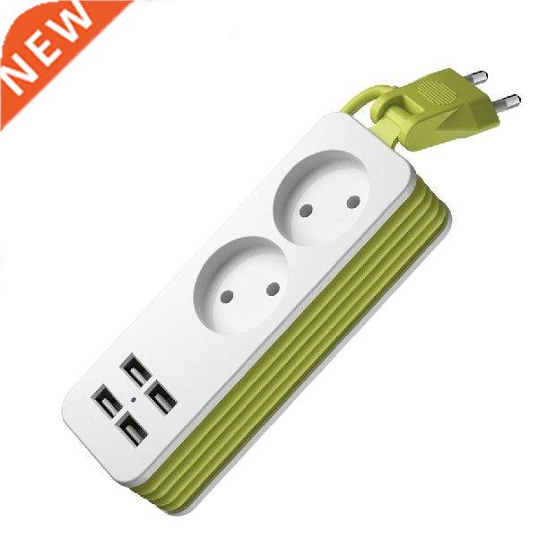 Power Strip 1/2 EU Plug 1200W 250V,1.5m Cable,Wall Multiple