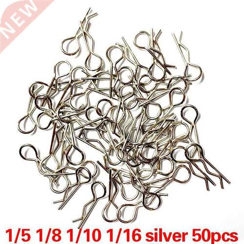50 Pcs 1/8 1/10 1/16 RC Car Body Shell R Clips Bodyshell Pin