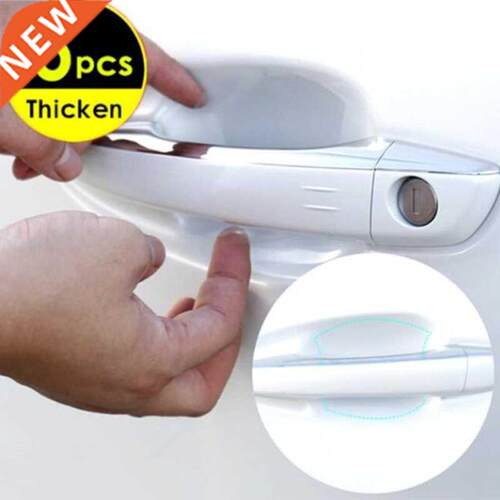 5PCS thcken car door stcker transparent handle protecton
