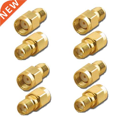 8PCS RF Coaxial Coax Adapter SMA Female to RP-SMA Male Conne