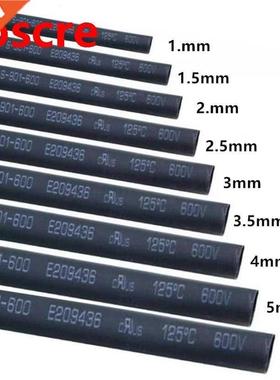 1meter/lot Heat Shrink Tubing Tube Black Color 6MM 7MM 8MM 9
