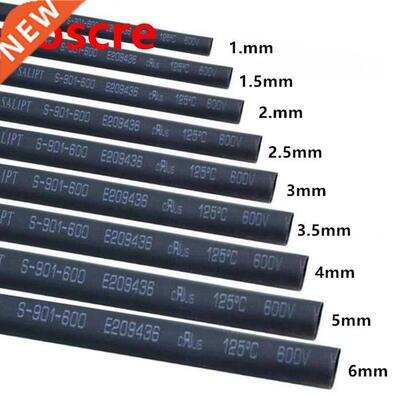1meter/lot Heat Shrink Tubing Tube Black Color 6MM 7MM 8MM 9