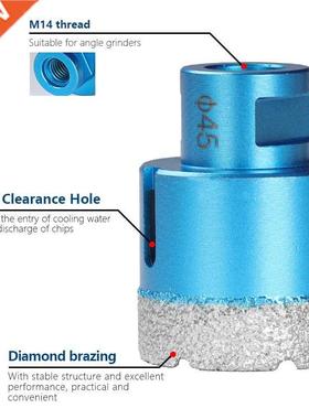 Hole Saw Cutter 6-80mm M14 Thread Core Drill Bit Vacuum Bra