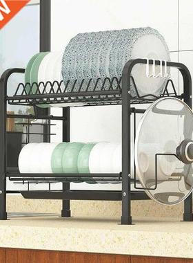 Expandable Dish Drying Rack 2 Tier Over Sink Dish Drying