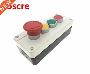 AC 240V A 40mm Red Mushroom Emergency Stop NC Latching Push