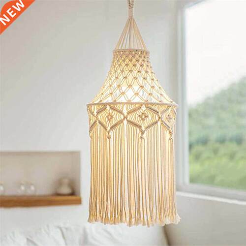 Handmade Macrame Light Shade Chandeliers Hanging Lamp Cover