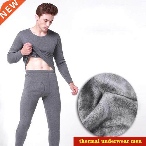 2022 Winter Thermal Underwear Men Long Thermal Suit Polyeste