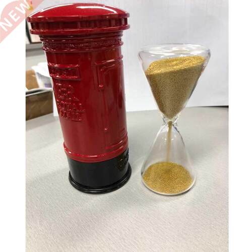 MagiDeal 4.8 inch Unique 0 Seconds Hourglass Golden Sand