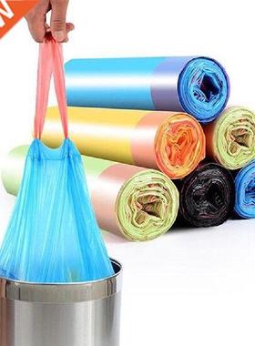 10rolls Drawstring Garbage Bag Vest Type Garbage Bags