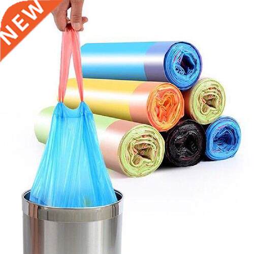 10rolls Drawstring Garbage Bag Vest Type Garbage Bags