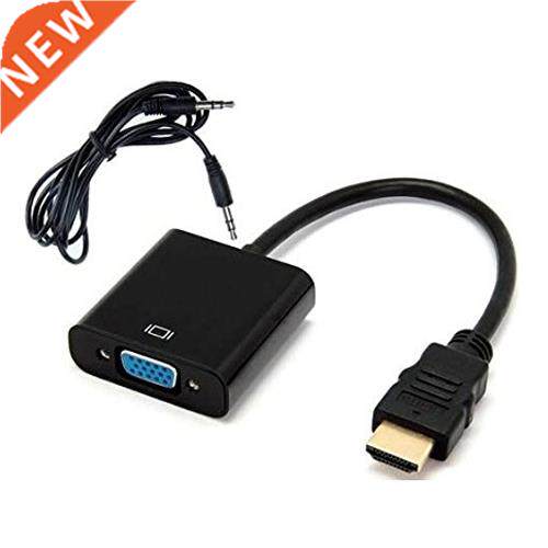 HDMI to VGA converter adapter + 3.5 mm jack full HD 1080P bl
