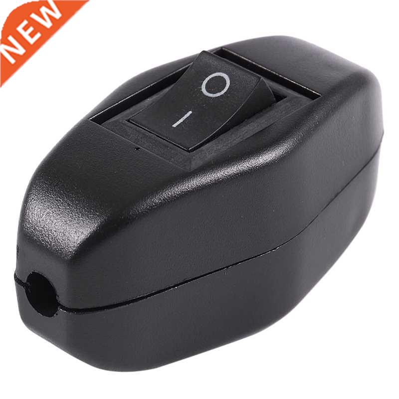 Black Bedroom On Off Button In Line Switch 6A/250VAC 10A/125