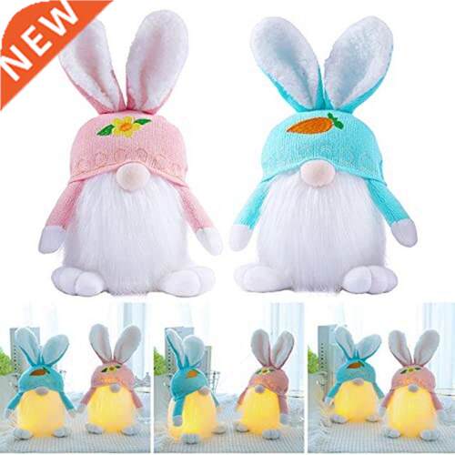 Luminous Easter Knitted Wool Bunny Figurine Ornamentseaster