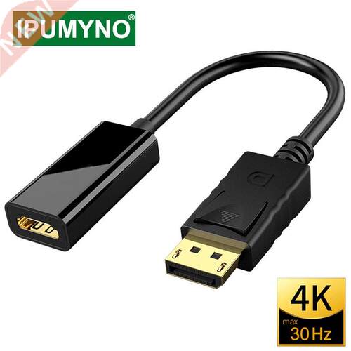 DP To HDMI Compatible Cable 4K Male To Female PC DisplayPor