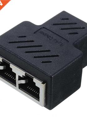 1 to 2 Ways LAN Ethernet Network Cable RJ45 Female Splitter