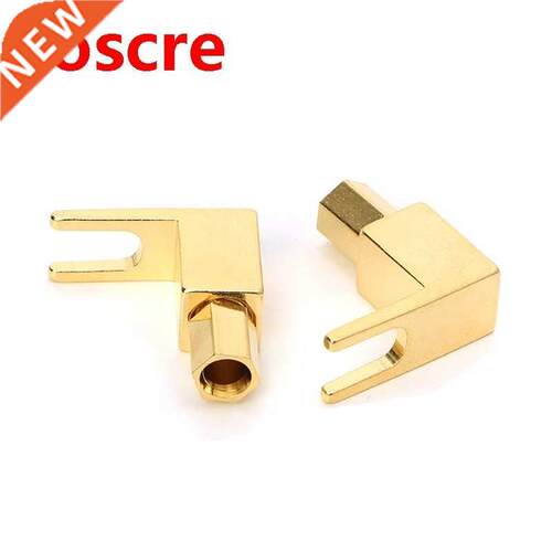 5pcs Banana to Spade Adapter Plugs Y Type Speaker Cable Conn