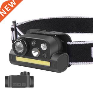 Portable Magnet Sensor Headlamp COB LED Headlamp Type C