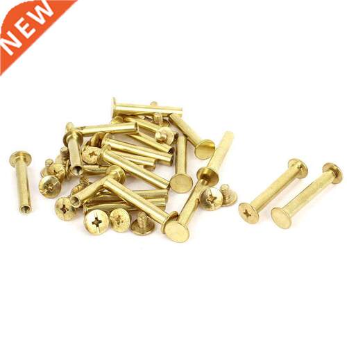 Scrapbook Leather 5x30mm Screw Post 20pcs