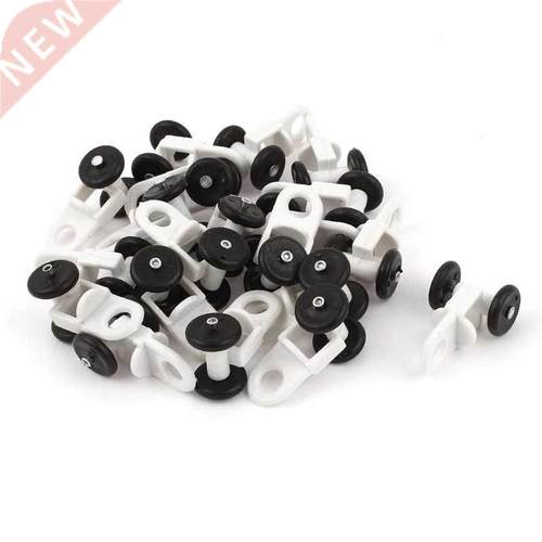 20 Pcs 0.5 inchDiameter Black White Installation Curtain Rol