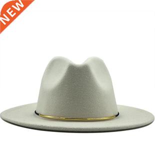Simple Wool Women Outback Fedora Hat For Winter Autumn Elega