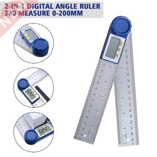 200mm Digital Protractor 60 Degree Angle Finder Stainless S