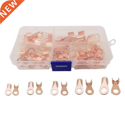 80Pcs/Box Terminal OT Series Open Lug Wire Copper Circular B