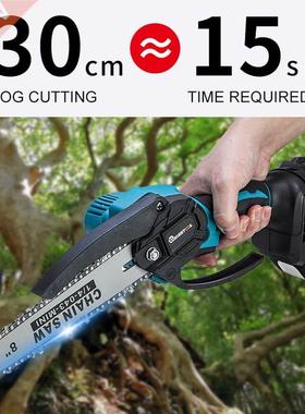 8 Inch 2000W Brushless Mini Electric Chain Saw Variable Spe