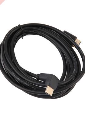 Black Durable 1M 1.8M M 5M Flat Cable HDMI Cable With 90 De