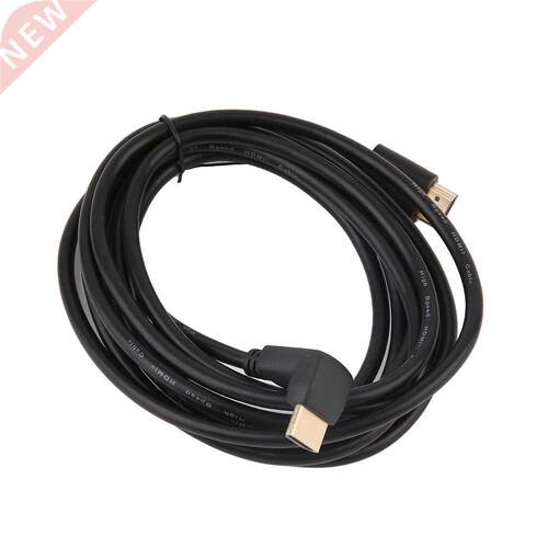 Black Durable 1M 1.8M M 5M Flat Cable HDMI Cable With 90 De