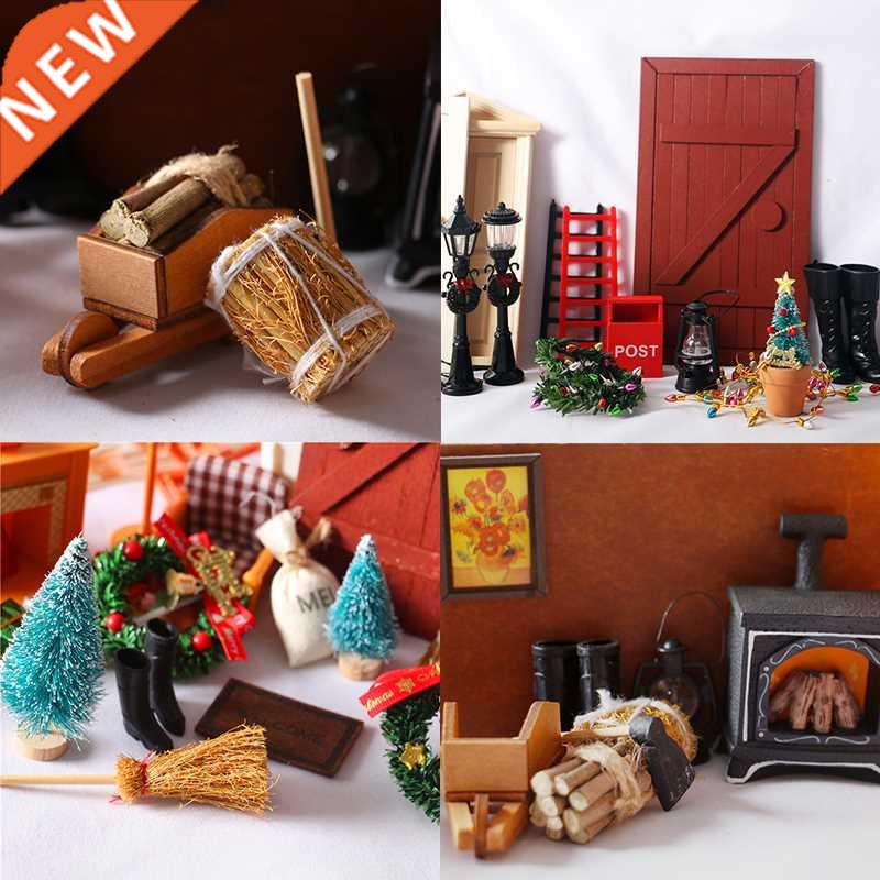 1/12 Scale 1 String Of Fake Lights Christmas Good Decoration