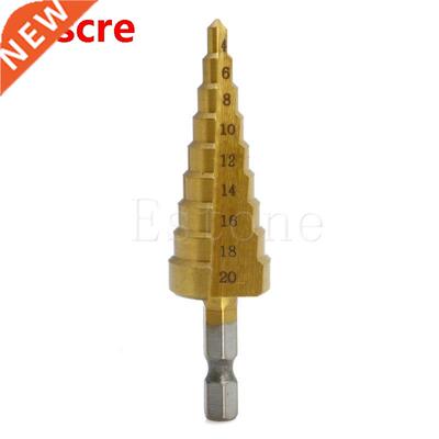 HSS Steel Step Cone Titanium Drill it Hole Cutting Tool 4-2