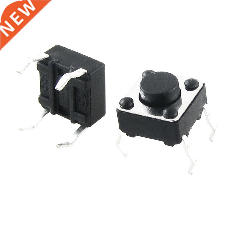 50pcs 6x6x4.3mm Momentary Tactile Tact Switch 4 Pin DIP Thro
