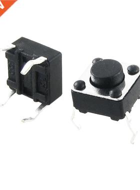 50pcs 6x6x4.3mm Momentary Tactile Tact Switch 4 Pin DIP Thro