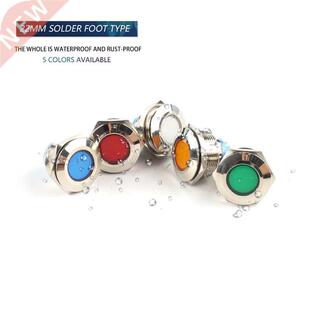 22mm LED Metal indicator Light Waterproof Solder pin no wire
