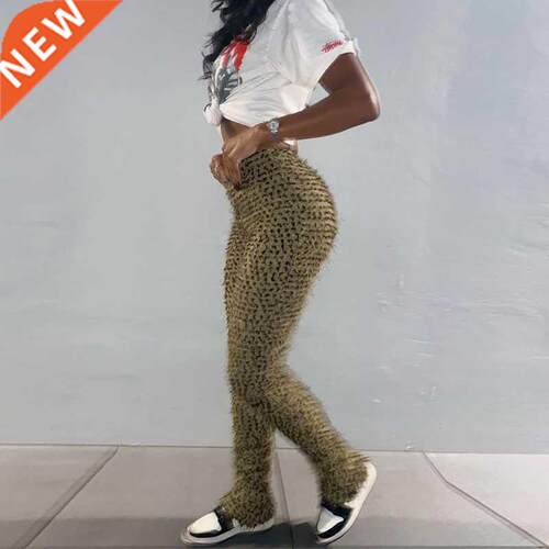 Women Pnts Folds Leoprd Herfst Undefined High Set Sheth