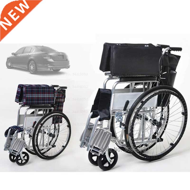 Folding Wheel chair Full ack Rest Portale Galvanized Stee