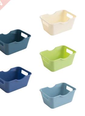Cabinet Organizer Durable Storage Basket Bin with Handle Des